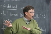 Microsoft chairman and chief software architect Bill Gates delivers a surprise lecture October 12, 2006 in Computer Science 302