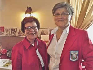 Chancellor Blank, and Wisconsin Alumni Association Chequamegon Bay Chapter’s Badger of the Year for 2014, Carol “Coke” Lindsey, at the Founder’s Day program. Photo courtesy of Rick Olivo, Ashland Daily Press